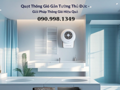 Quạt hút âm tường Thủ Đức – Giải pháp thông gió hiệu quả cho nhà vệ sinh, phòng bếp, không gian kín
