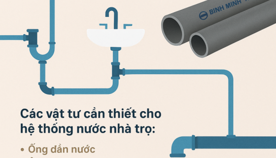Thi công hệ thống nước cho nhà trọ – Chọn vật tư gì để tiết kiệm?